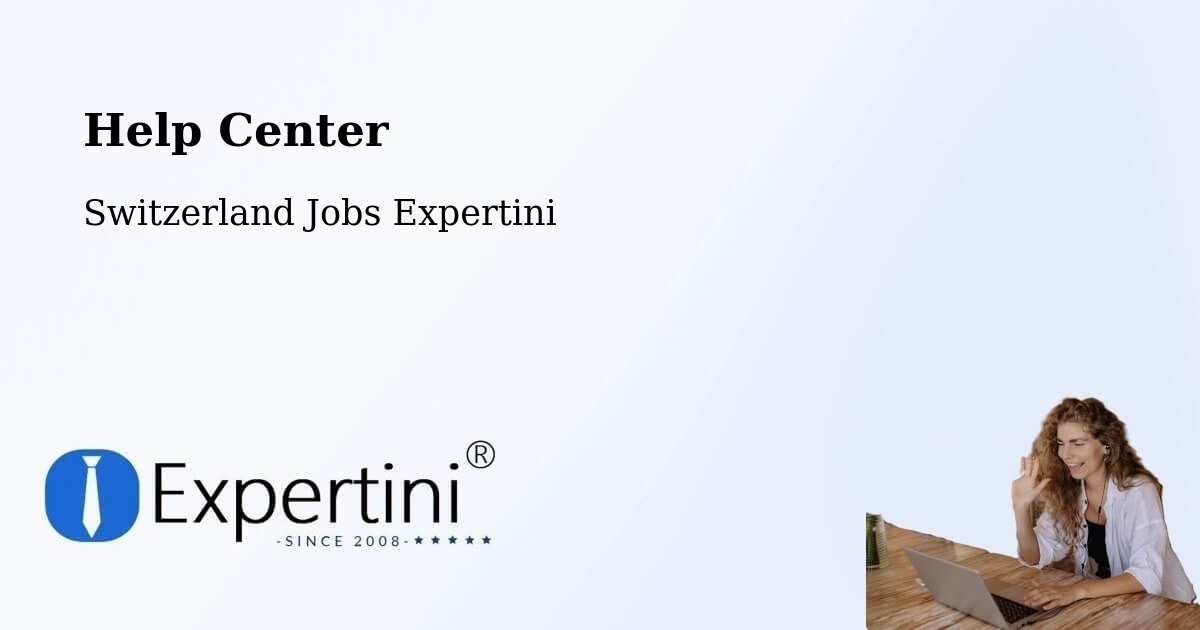 Help Center – Vernier - Switzerland Jobs Expertini